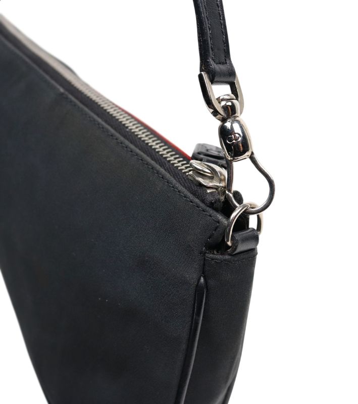 Dior Black Rose Saddle Shoulder Bag