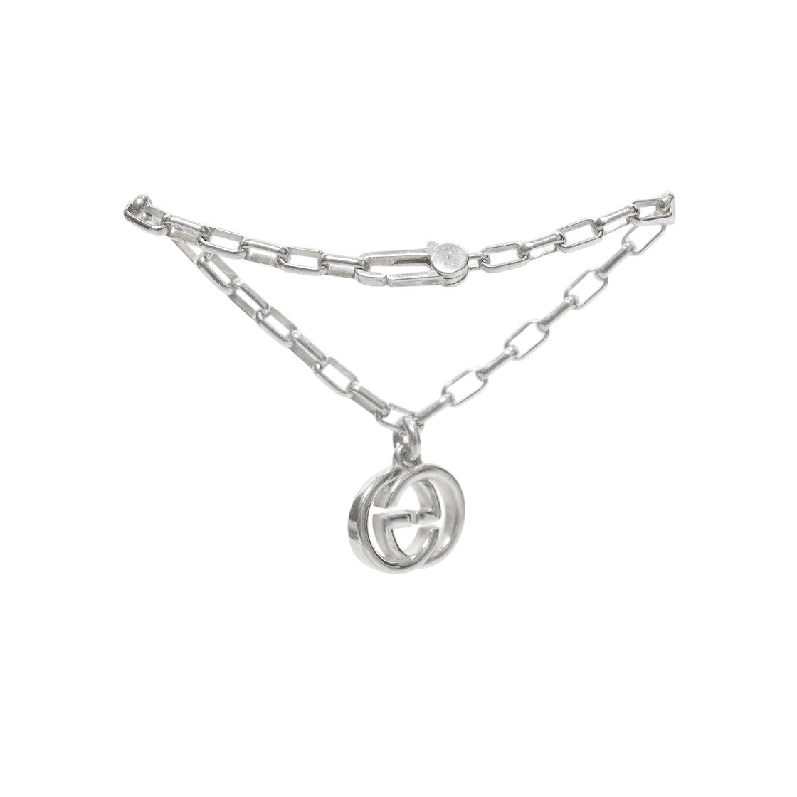 Gucci Interlocking G Silver Bracelet
