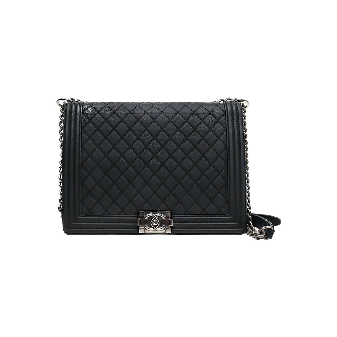 Chanel Black Large Caviar Boy Bag