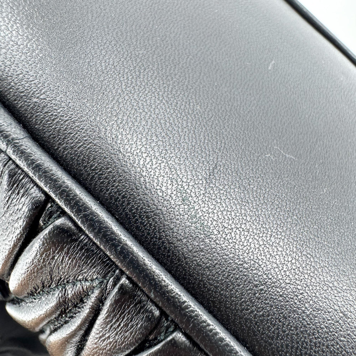 Miu Miu Matelassé Napa Leather Beauty Case Black