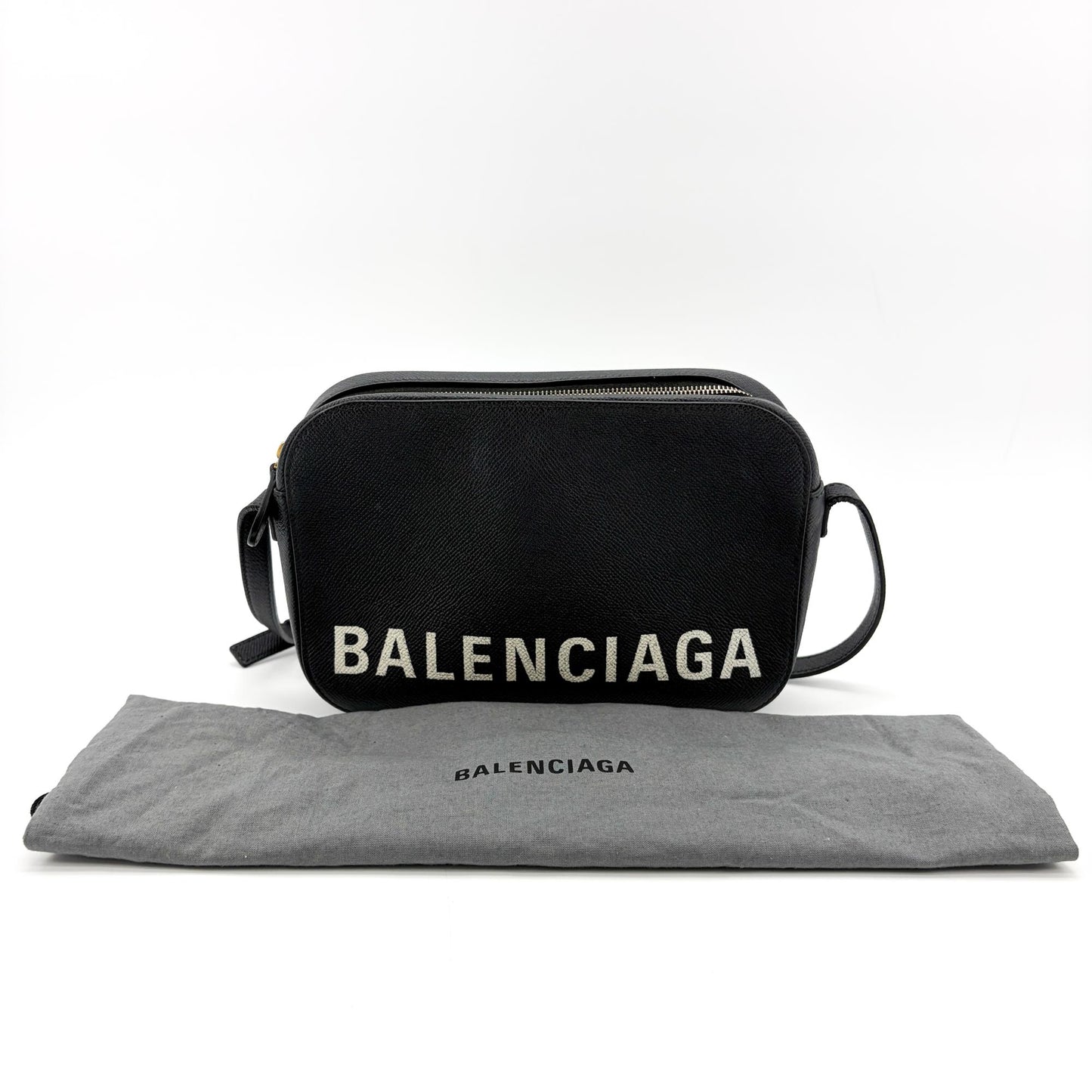 Balenciaga Bill Camera Shoulder Bag Small Black