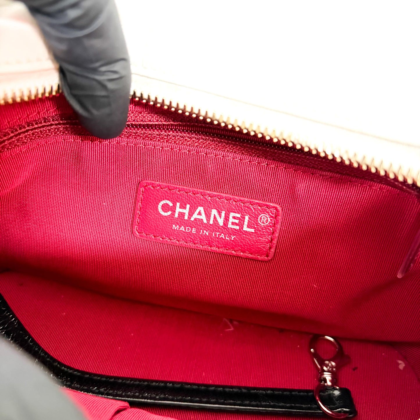 Chanel Gabrielle Small Hobo Bag White and Black 23 Series