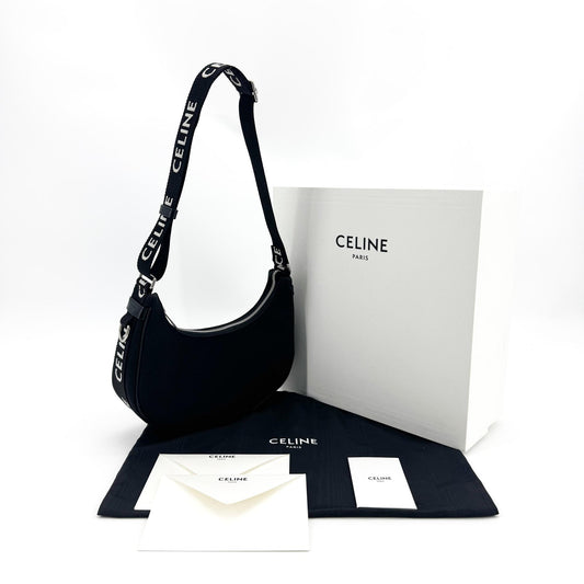 Celine Medium Ava Bag Textile Black