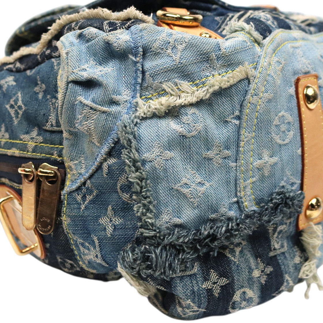 Louis Vuitton Denim Patchwork Shoulder Bag