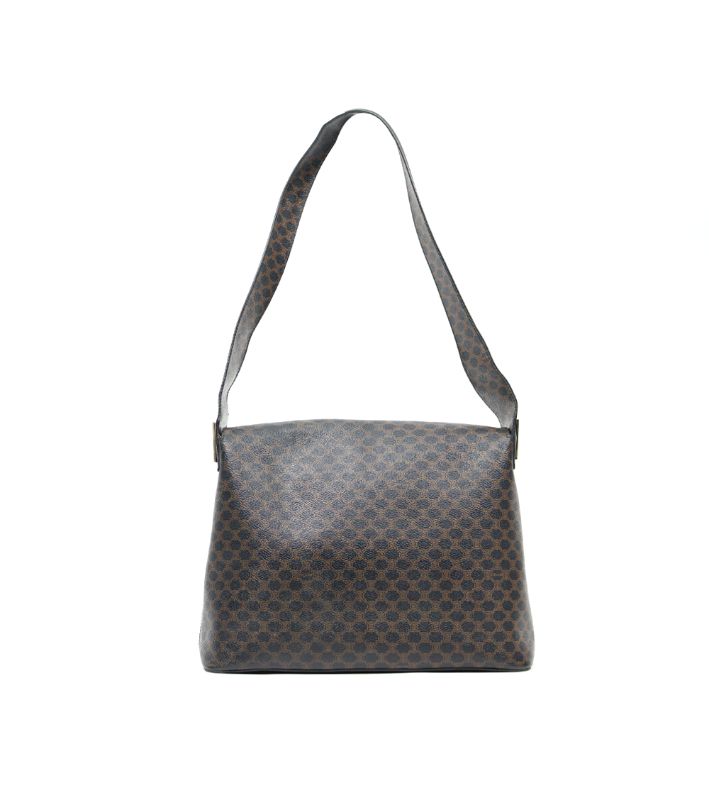 Celine Black Macadam Flap Crossbody Bag