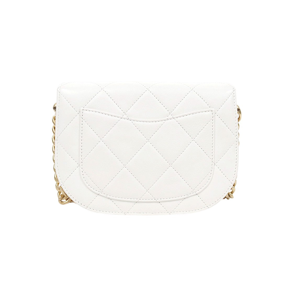 Chanel White Moon Messenger Shoulder Bag