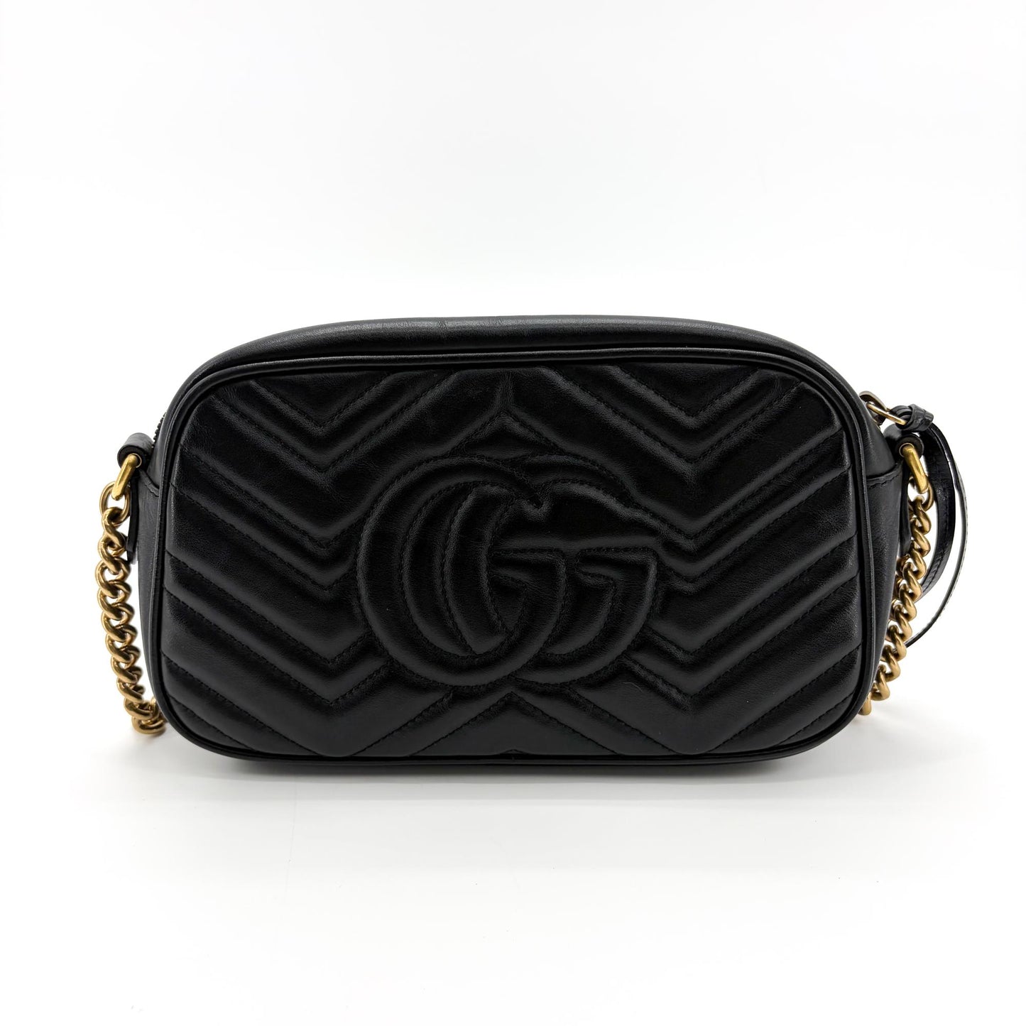 Gucci GG Marmont Matelassé Small Shoulder Bag Black