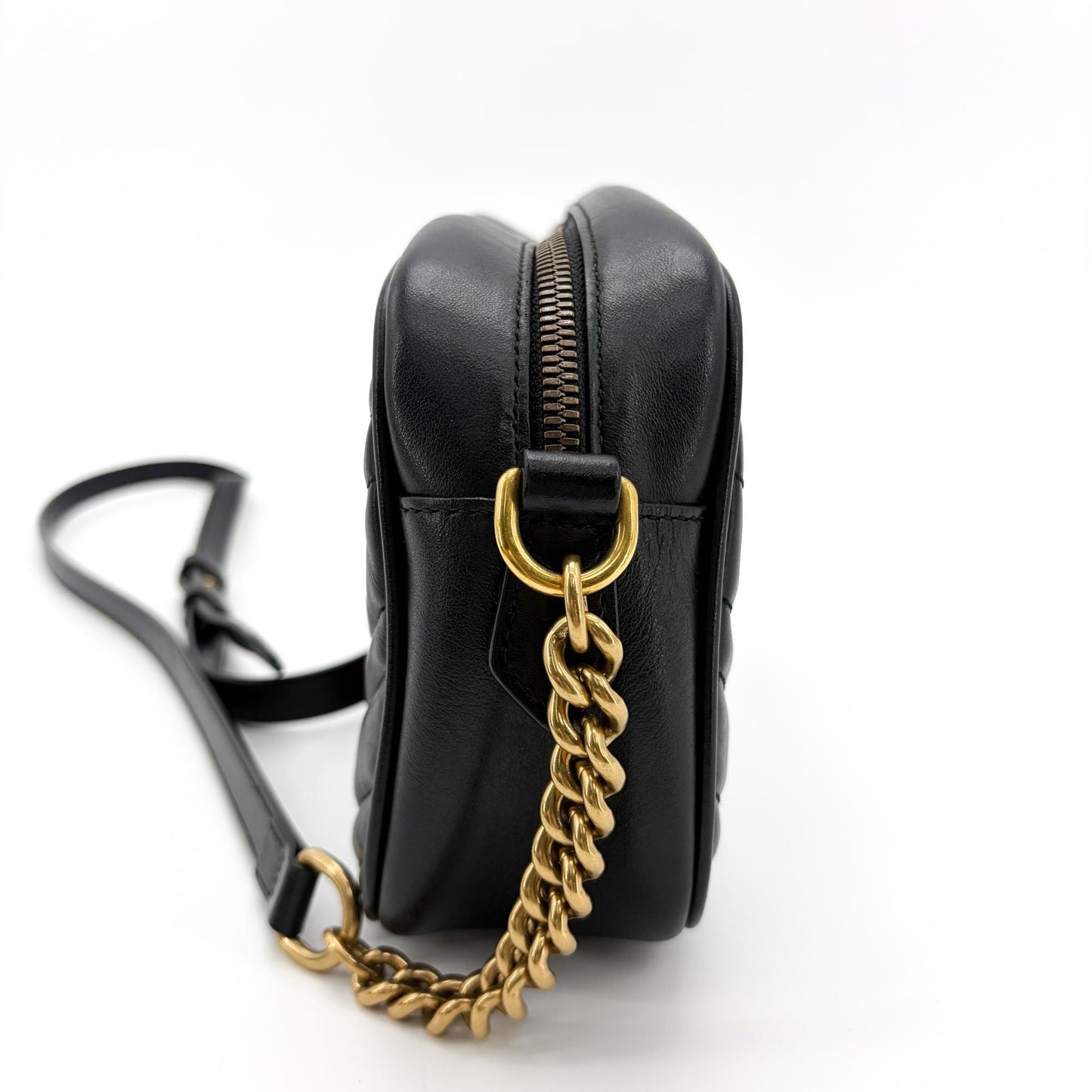 Gucci GG Marmont Matelassé Small Shoulder Bag Black
