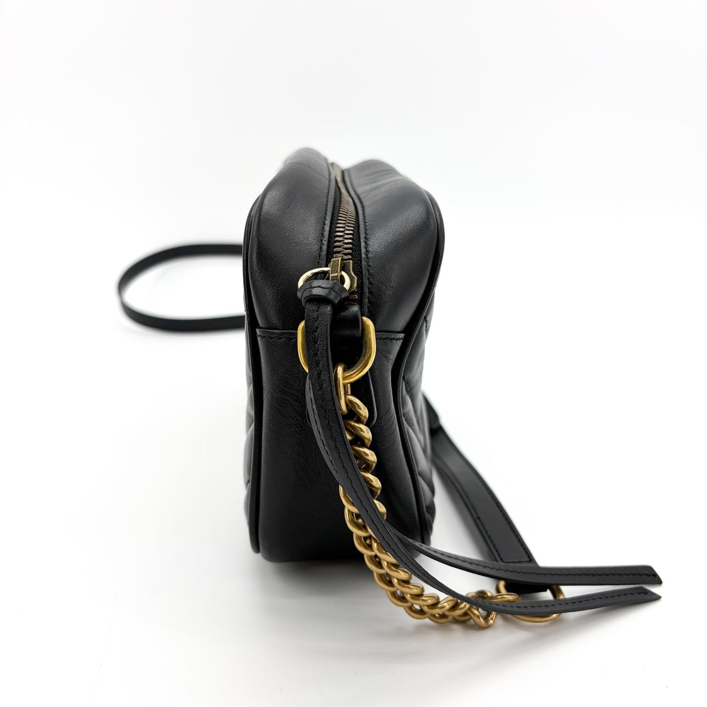 Gucci GG Marmont Matelassé Small Shoulder Bag Black