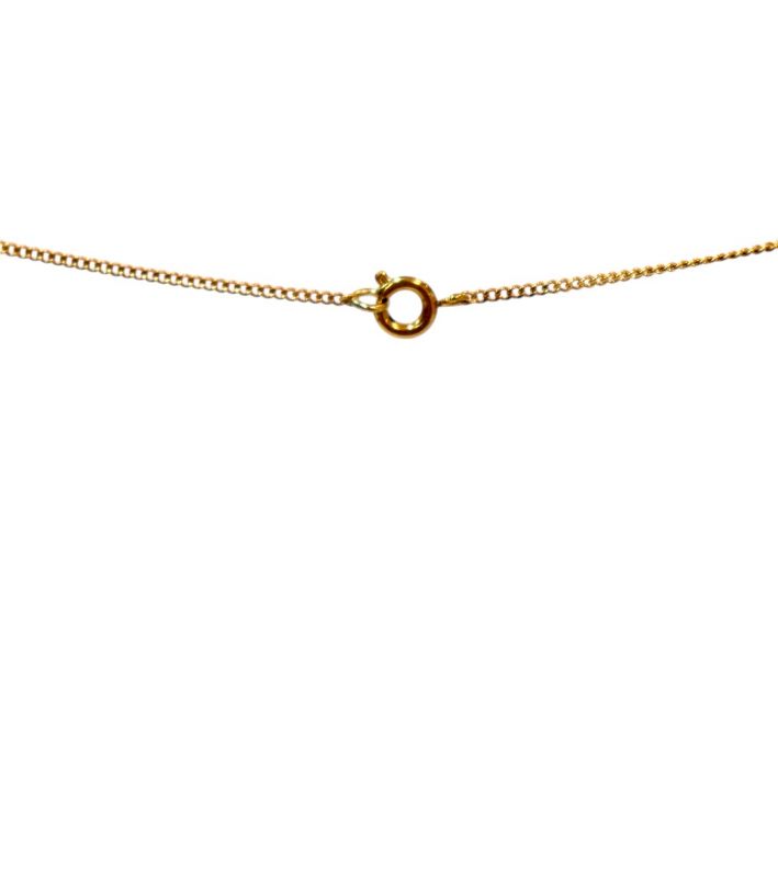 Chanel Pink Blambon Gold Necklace