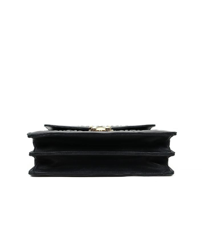 Miu Miu Confidential Matelassé Shoulder Bag Black
