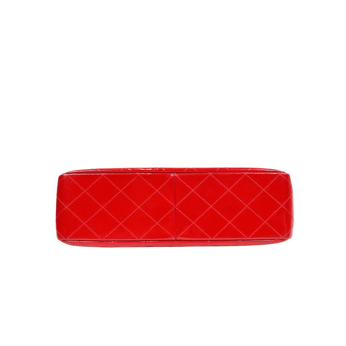 Chanel Red Large Padded Classic Bag, Single Flap