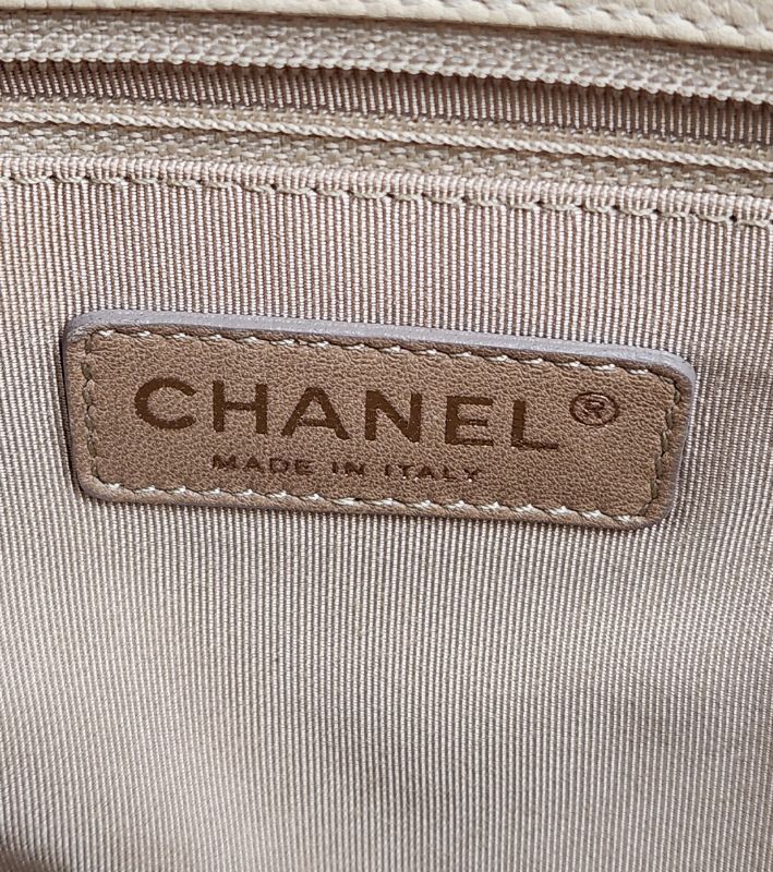 Chanel Beige Big CC Grand Shopping Shoulder Bag