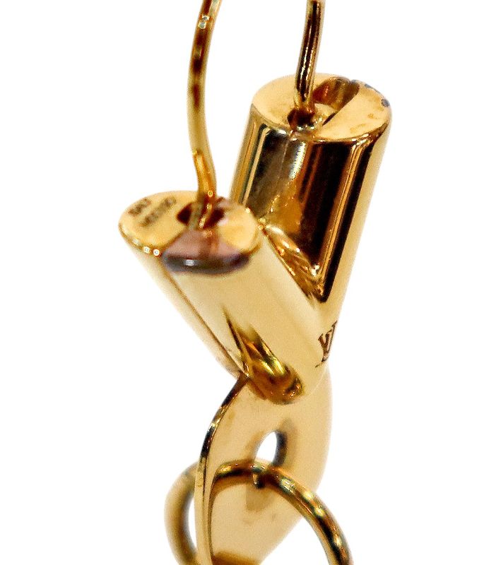 Louis Vuitton Essential V Hoop Gold Earrings