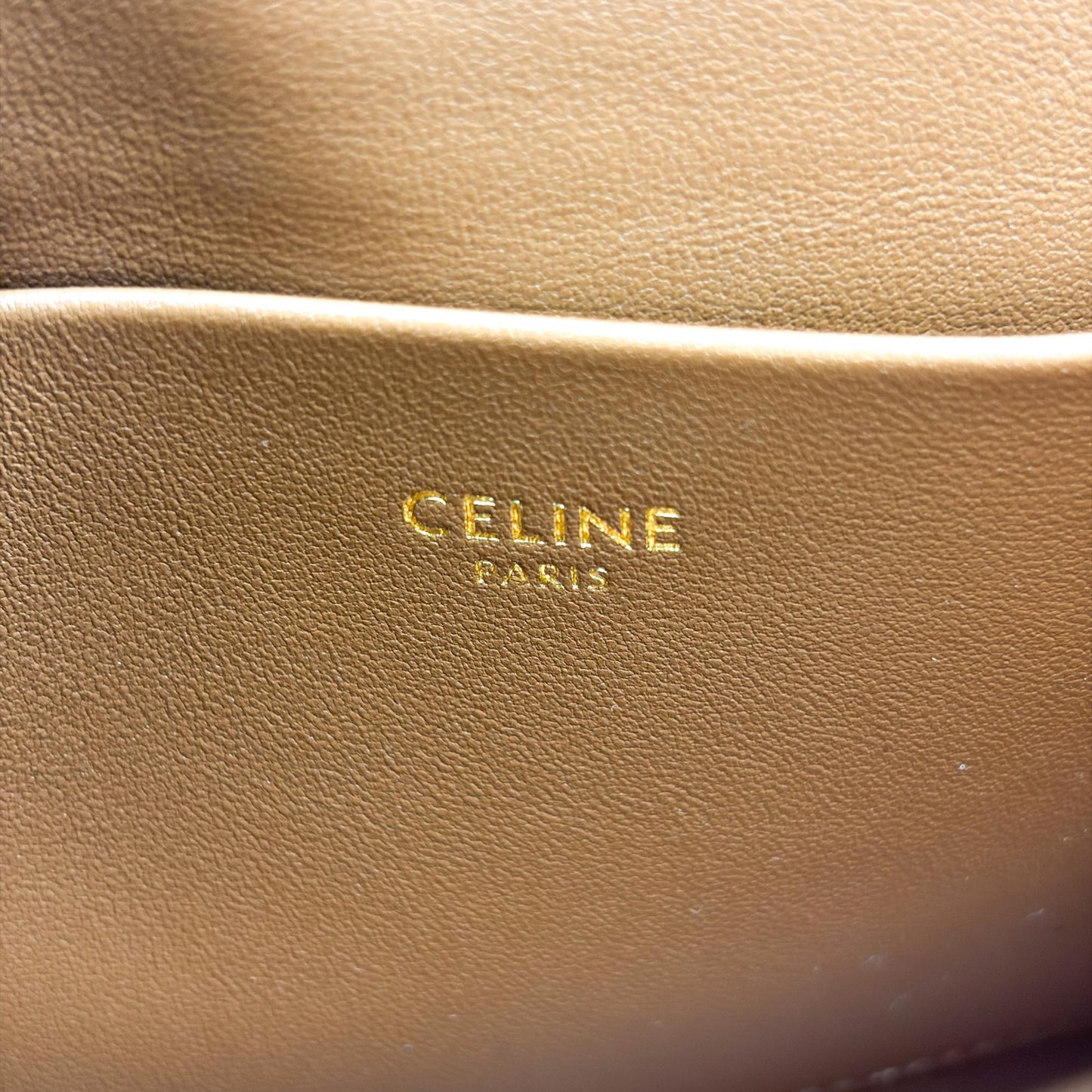 Celine Triomphe Canvas Small Besace 1600 Tan