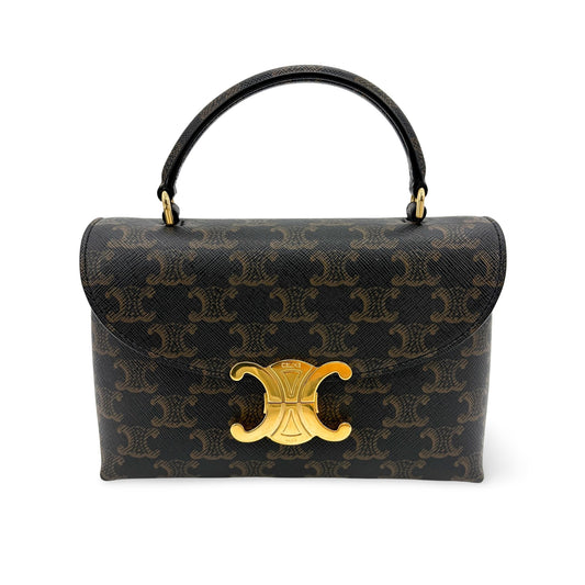 Celine Triomphe Canvas Small Besace 1600 Tan