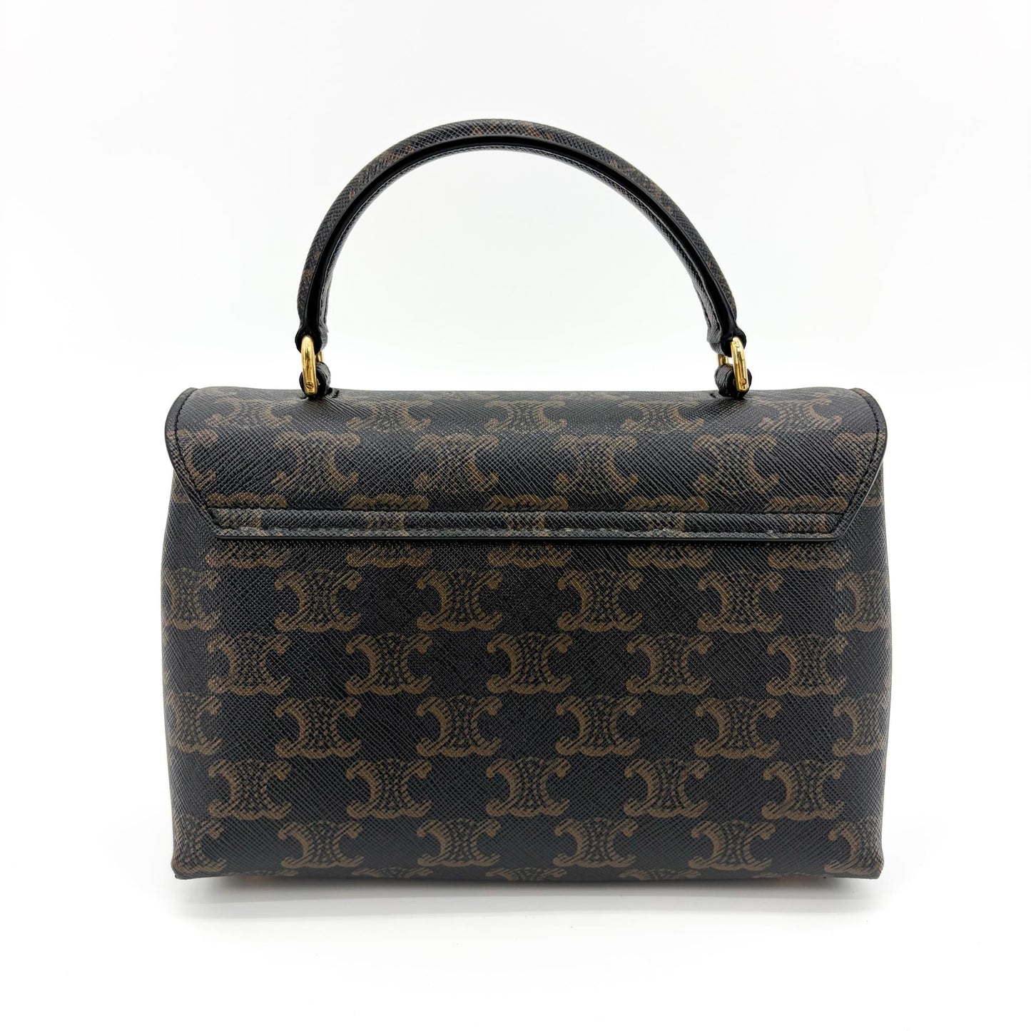 Celine Triomphe Canvas Small Besace 1600 Tan