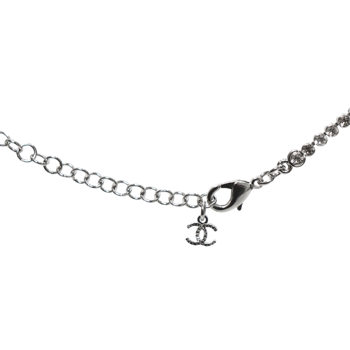 Chanel Crystal Bottle Necklace