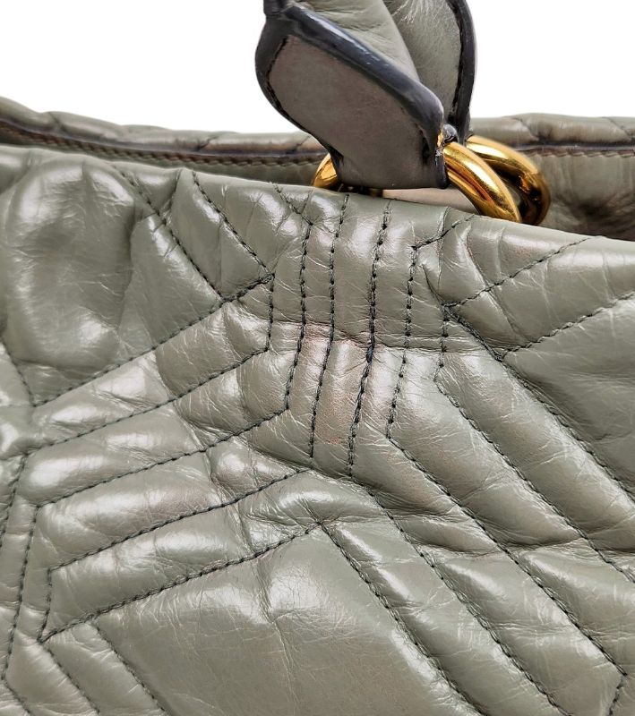 Miu Miu Mint Quilted 2-Way Bag