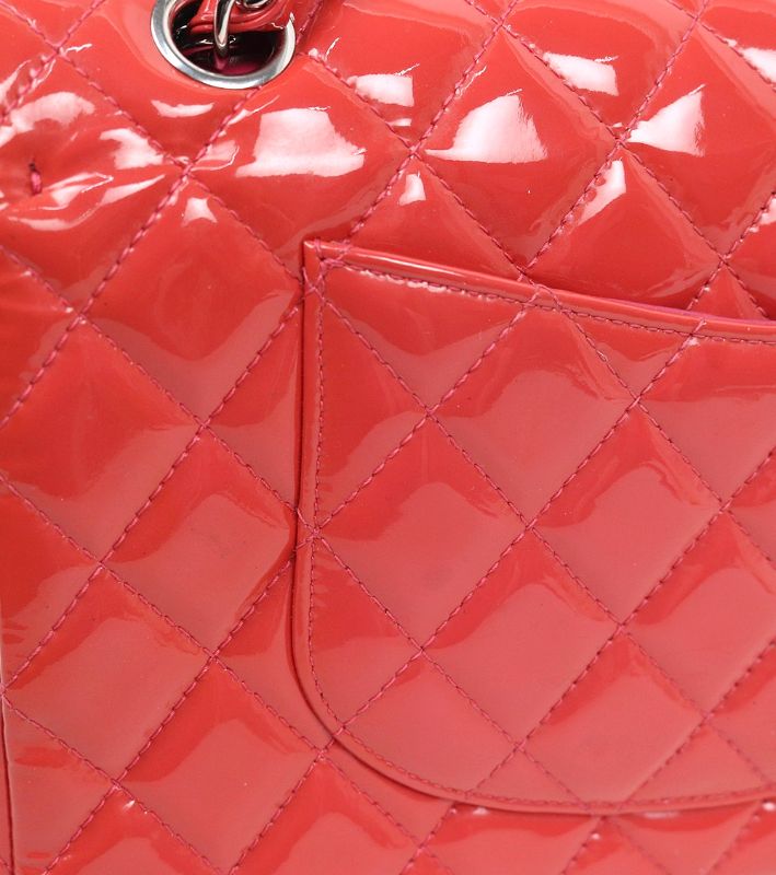 Chanel Red Medium Pendant Double Flap Classic Shoulder Bag