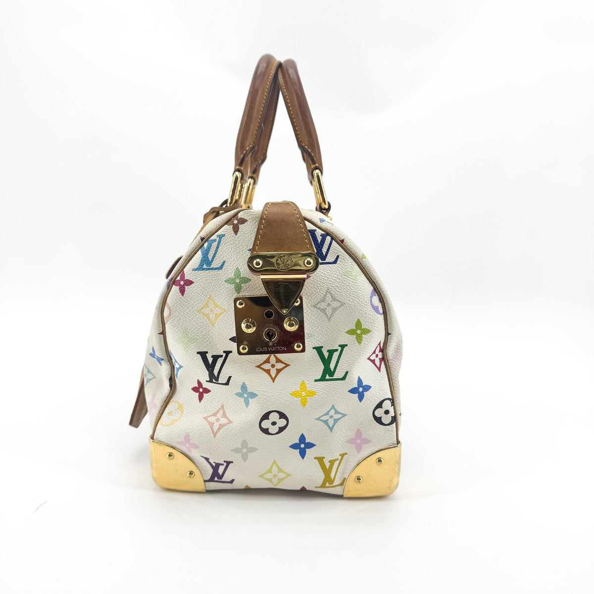 Louis Vuitton Monogram Multicolor White Speedy 30
