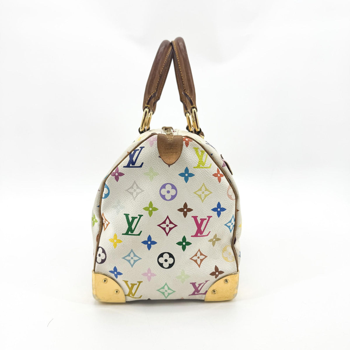 Louis Vuitton Monogram Multicolor White Speedy 30