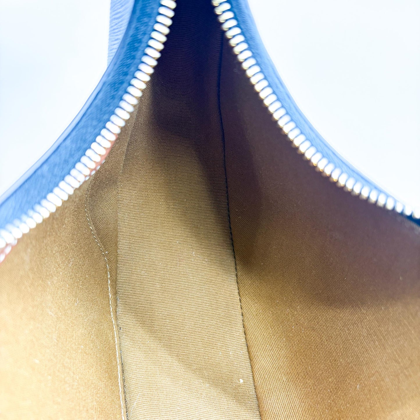 Celine Ava Bag Triomphe Canvas Calfskin Tan
