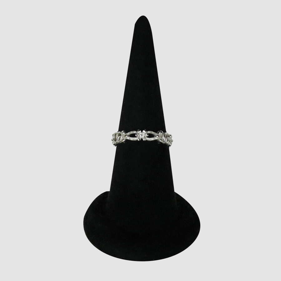 15 Flora Diamond White Gold Ring YBC629827002