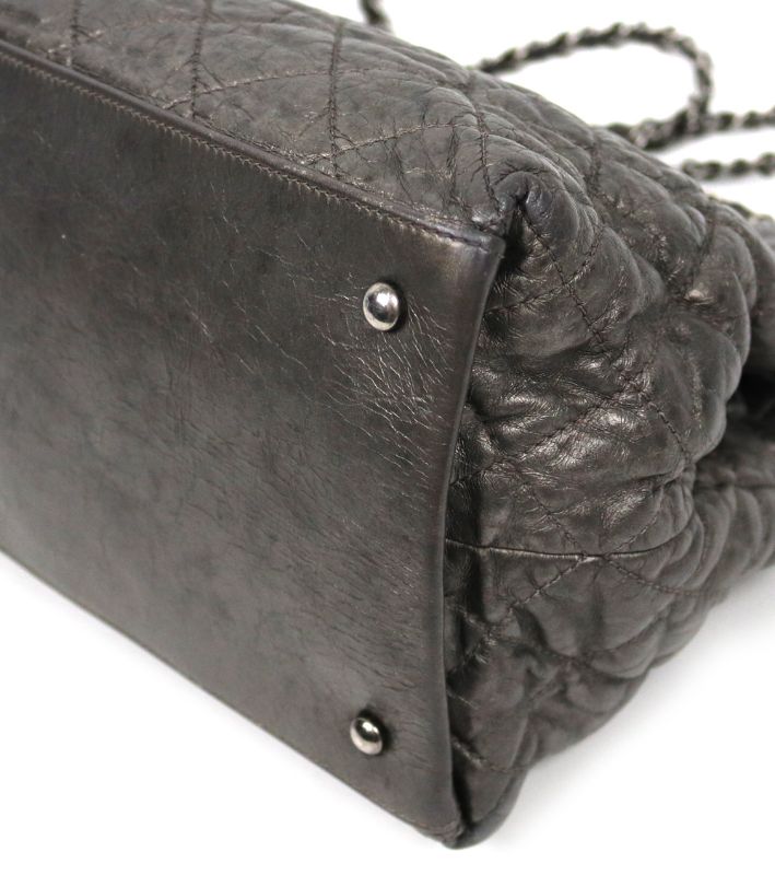 Chanel Metallic Silver Shoulder Bag