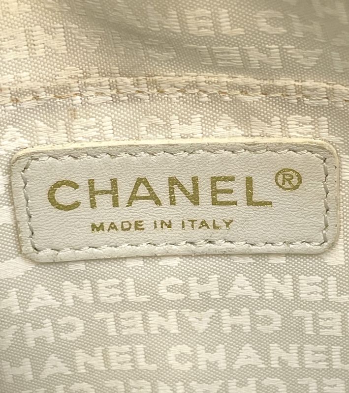 Chanel Beige Fabric Shoulder Bag