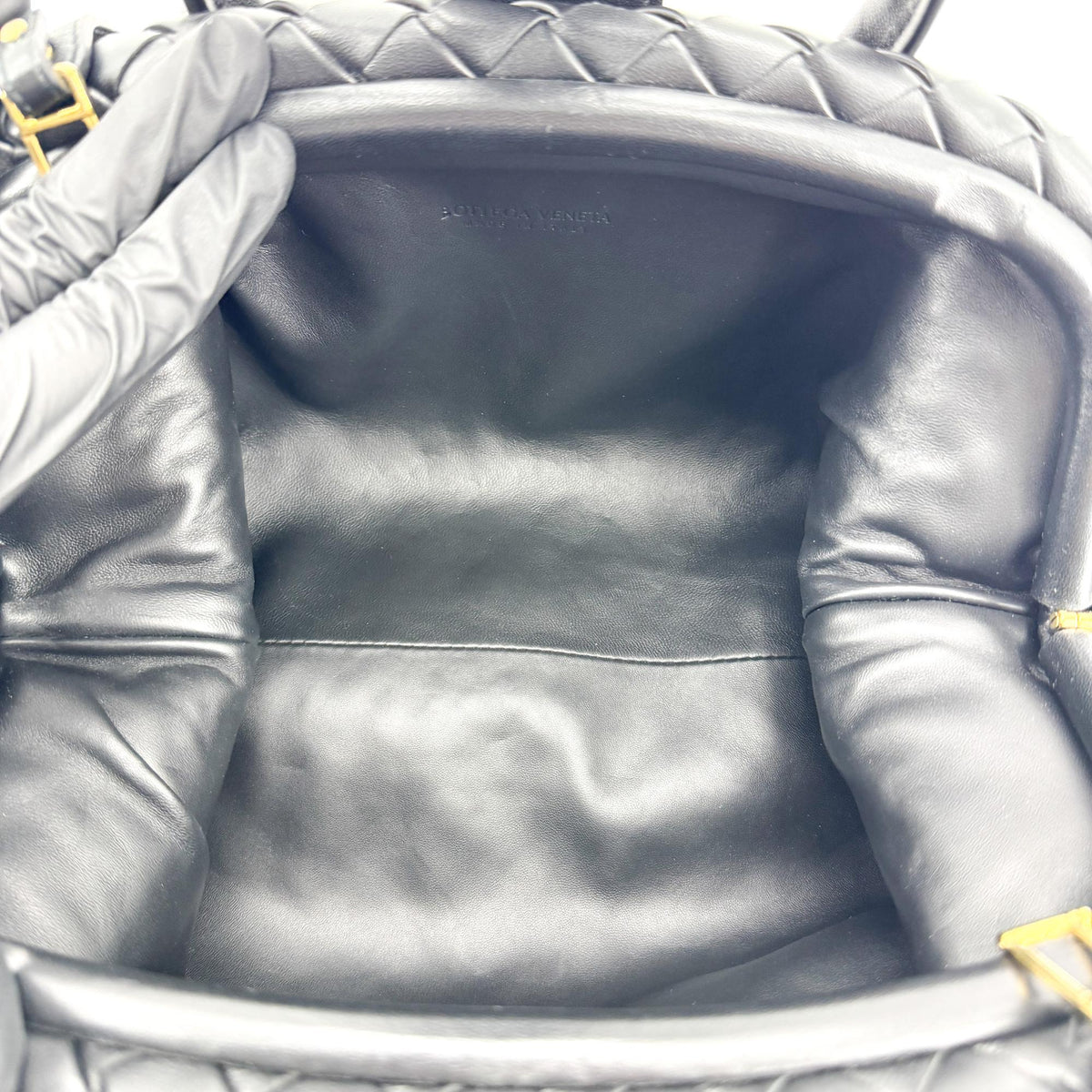 Bottega Veneta Lauren 1980 Tin Bauleto Black