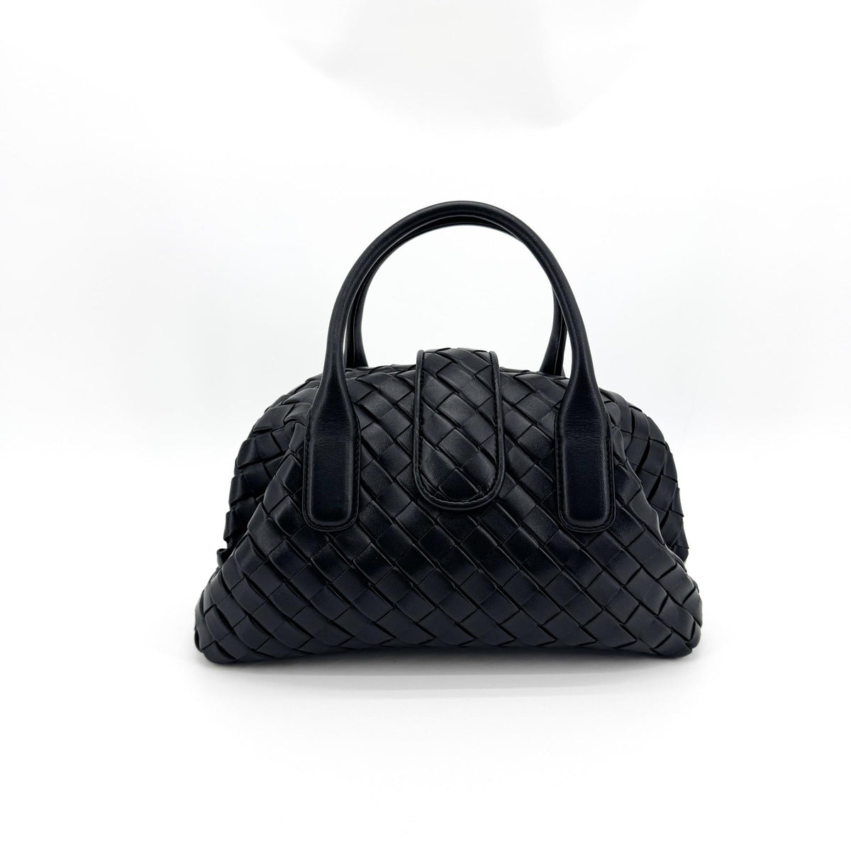Bottega Veneta Lauren 1980 Tin Bauleto Black