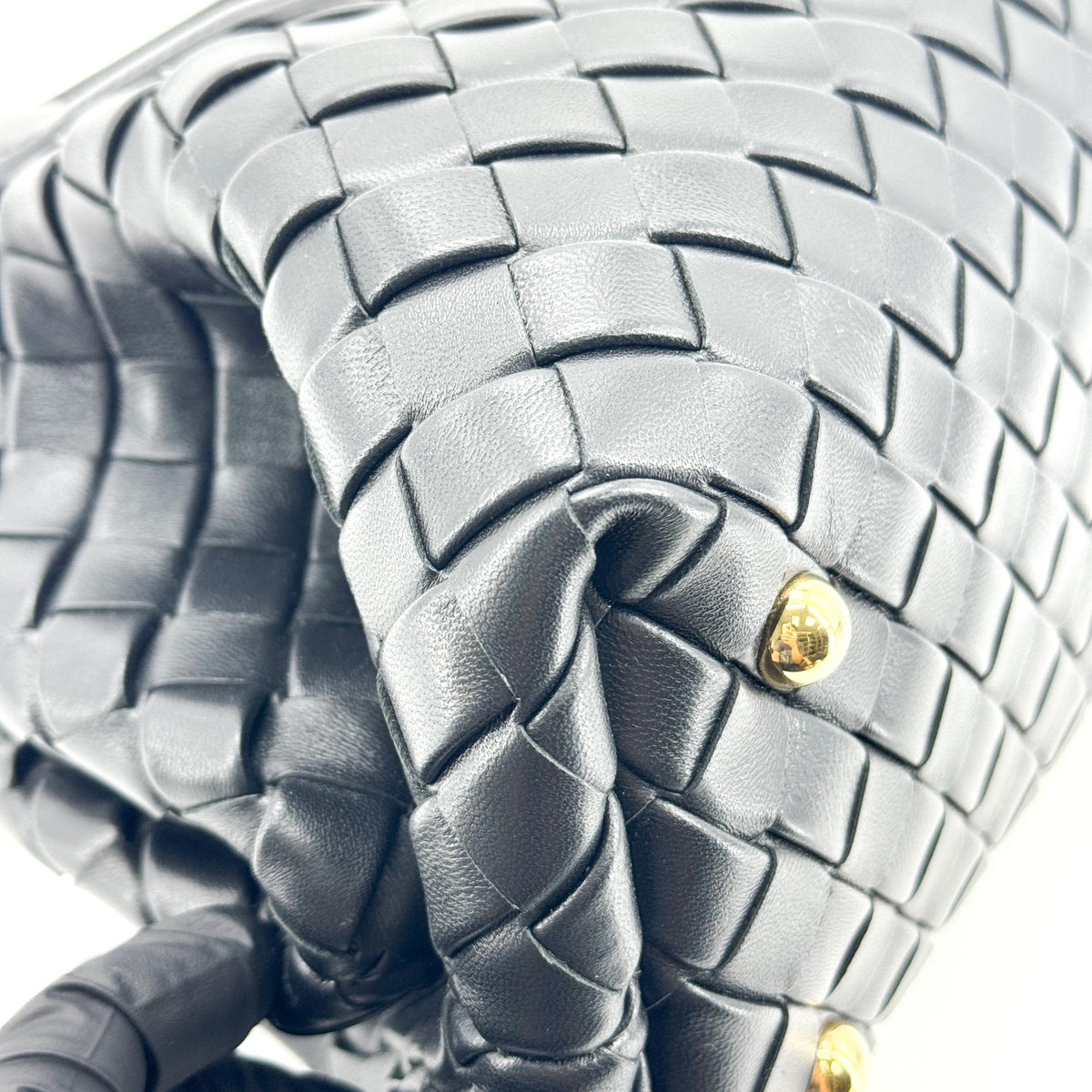 Bottega Veneta Lauren 1980 Tin Bauleto Black
