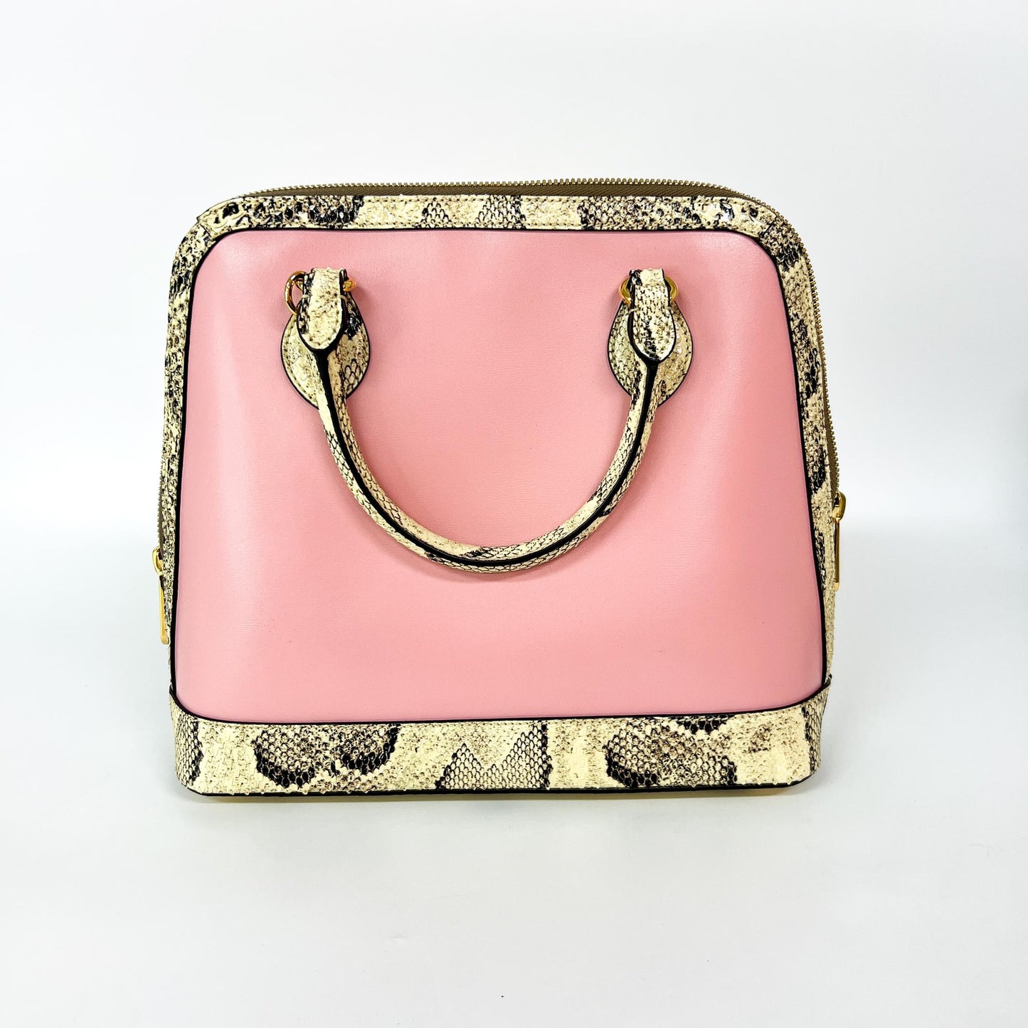 Gucci Horsebit 1955 Small Top Handle Bag Pink Trim