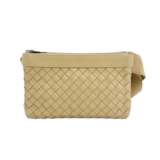 Bottega Veneta Sac Banane Intrecciato Classique Beige