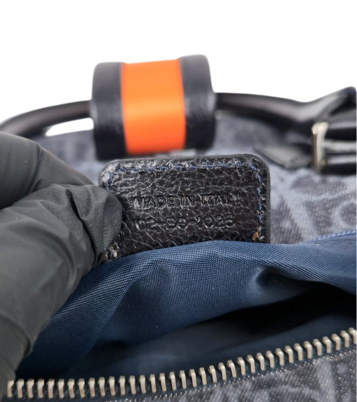 Dior Navy Oblique Boston Bag