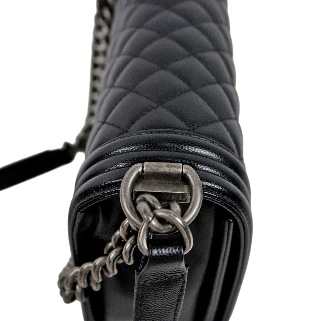 Chanel Black Large Caviar Boy Bag