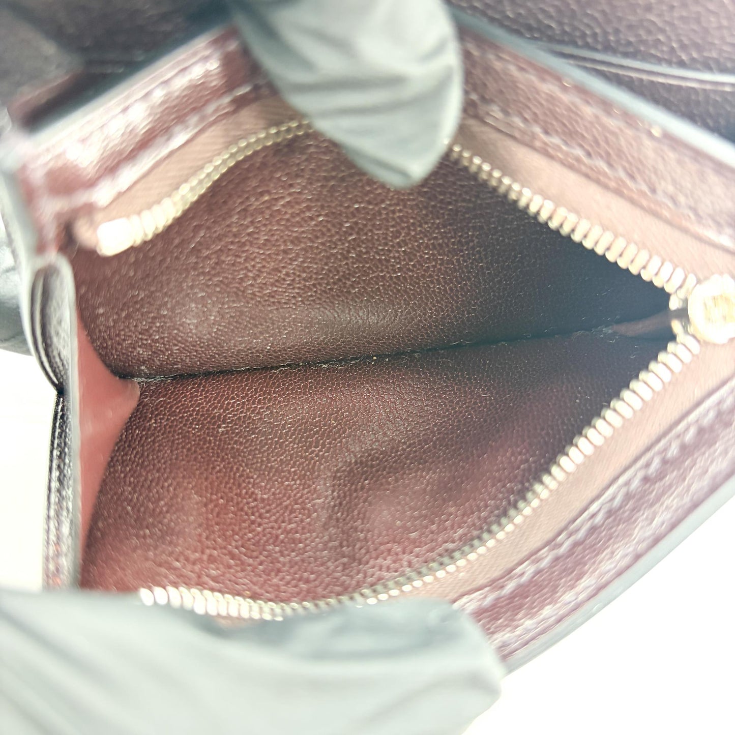 Hermès Kelly Pocket Slim Wallet Goatskin Electrum Hardware Rouge Selier