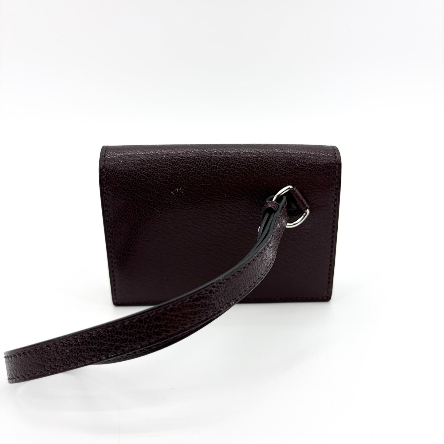 Hermès Kelly Pocket Slim Wallet Goatskin Electrum Hardware Rouge Selier