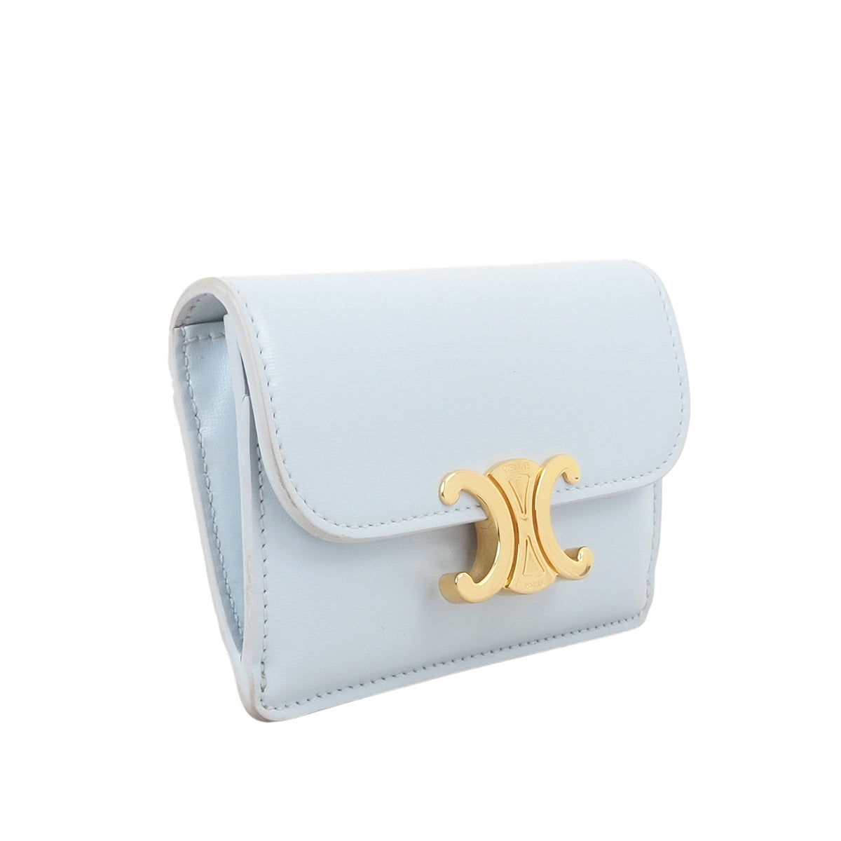 Celine 10I583DPV Triomphe Flap Card Holder