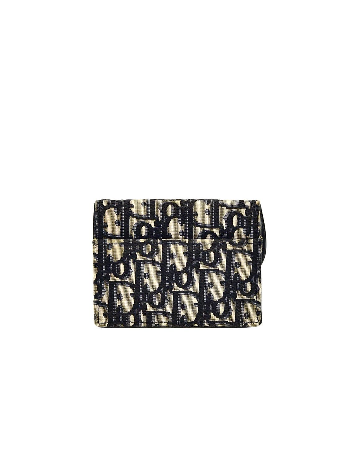 Dior Oblique Saddle Flap Card Holder