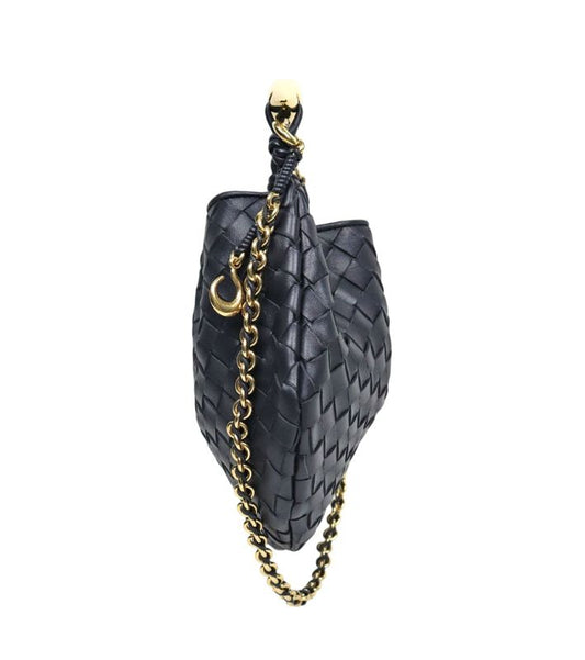 Bottega Veneta Navy Sardine Tote Bag
