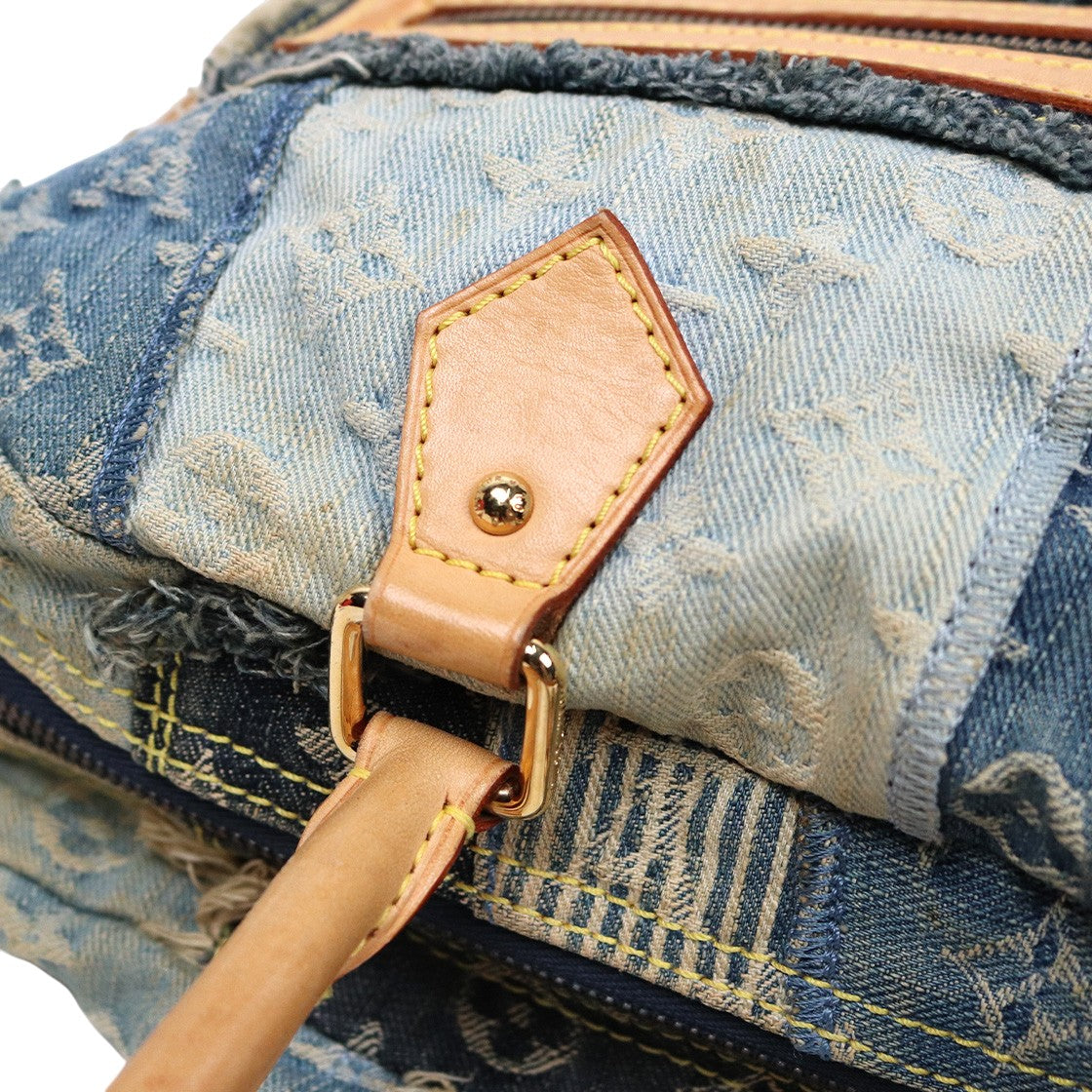 Louis Vuitton Denim Patchwork Shoulder Bag