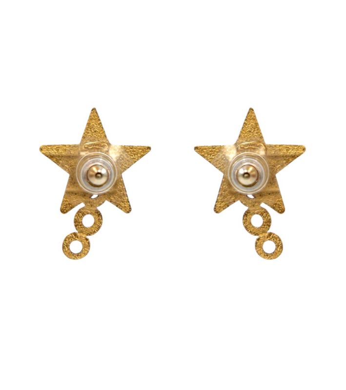 Chanel Coco Star Gold Earrings