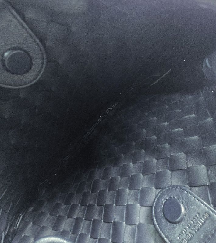 Bottega Veneta Navy Sardine Tote Bag
