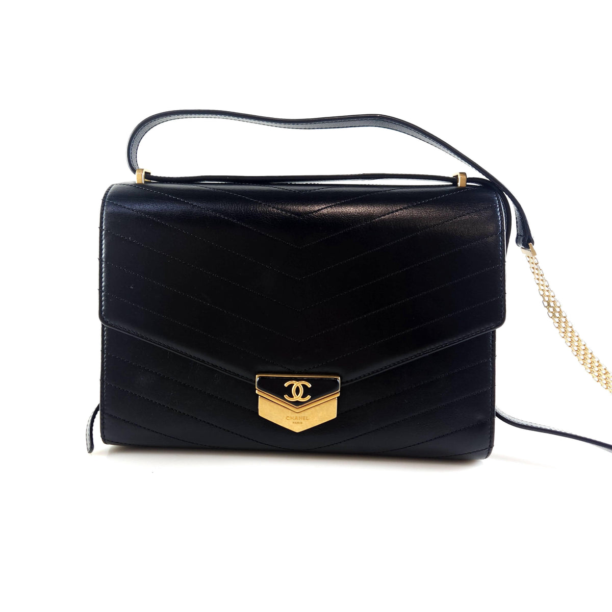 Chevron Flap Shoulder Bag A57492