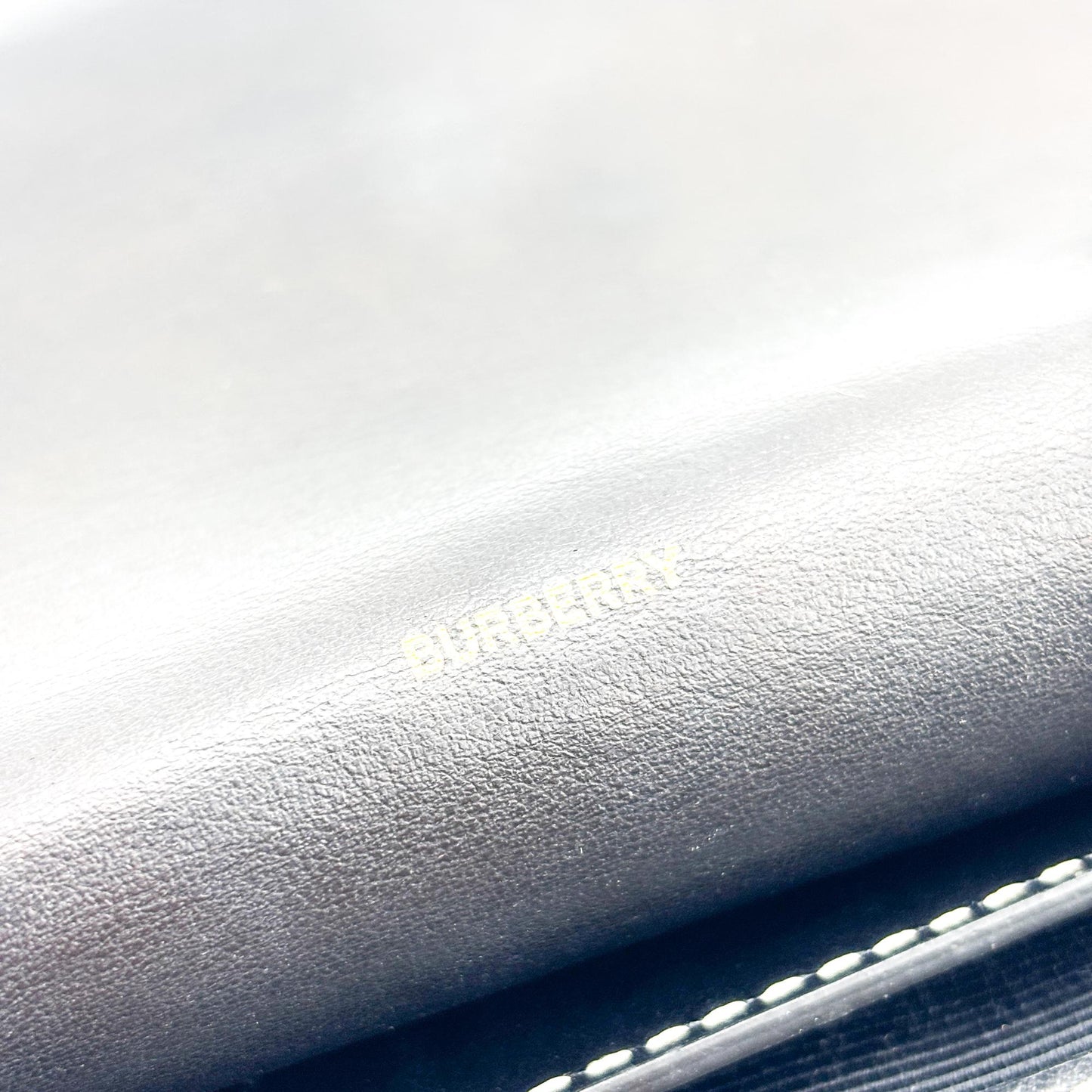 Burberry Horseferry Print Canvas Notebook Shoulder Bag Black White