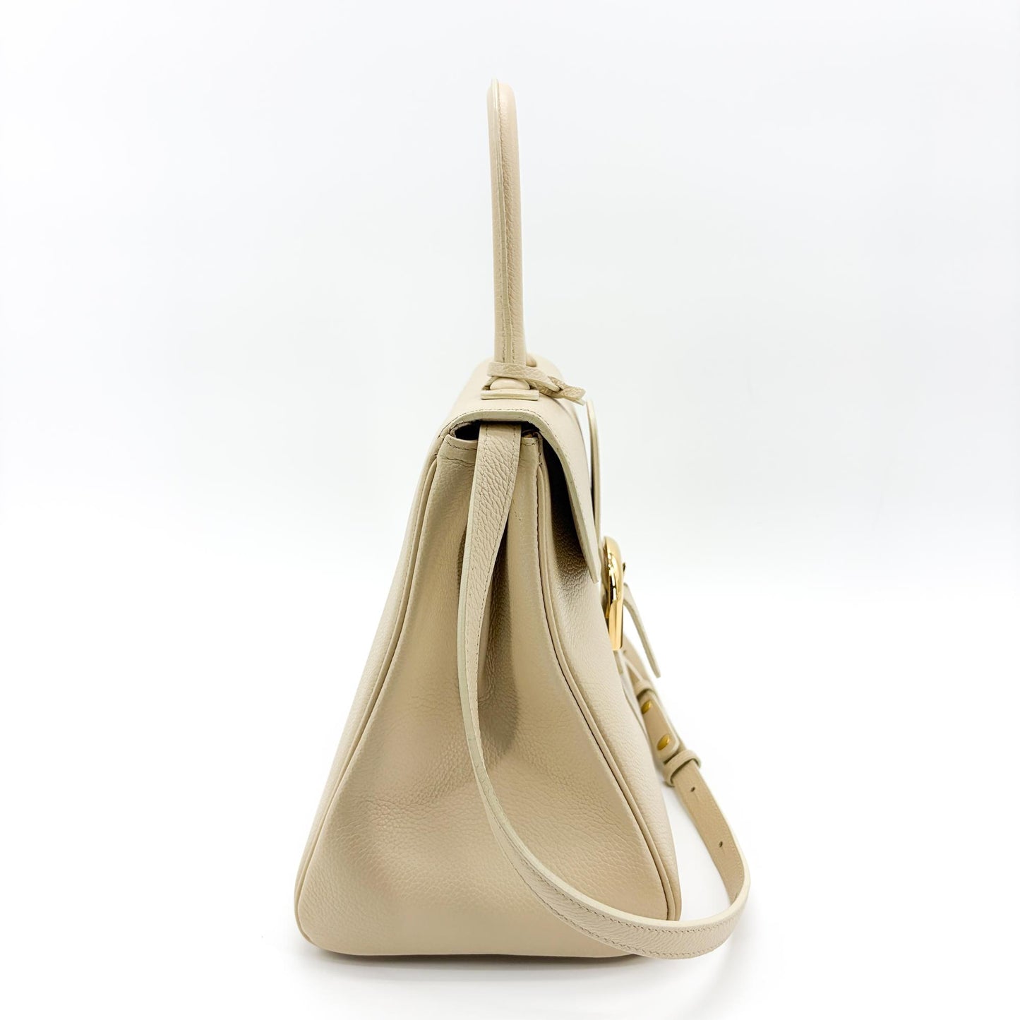 Delvaux Brillant MM Rodeo Calf Beige Gold Hardware