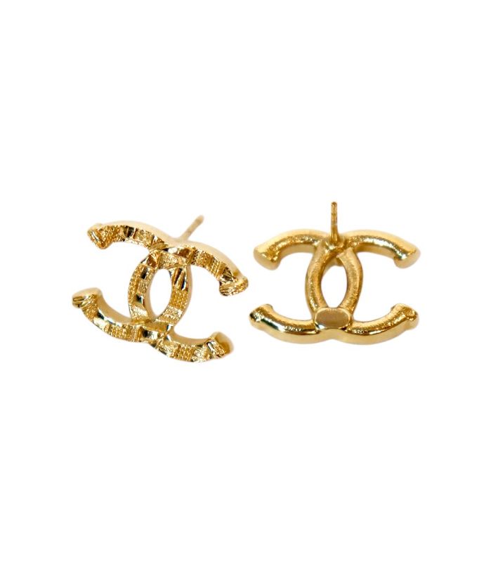 Chanel CC Gold Earrings