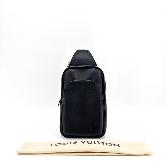 Louis Vuitton Taiga Avenue Slingback Black